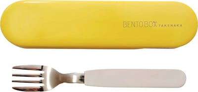 TAKENAKA FORK & CASE Bestekset 1-delig Vork in doos - RVS Lemon Zest W15.5 x D3.8 x H2.0 cm cm 73g (Citroenschil)