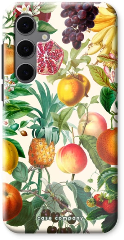 Case Company® - Hoesje geschikt voor Samsung Galaxy S24 FE hoesje - Classic Flora - Tough Case - Maximale Bescherming alle Kanten en Schermrand