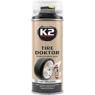 k2 bandenreparatie spray 500ml - lekke band pechspray - lege band reparatie spuitbus - dichting middel