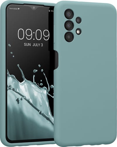 kwmobile telefoonhoesje geschikt voor Samsung Galaxy A13 4G - TPU backcover met siliconen coating - Smartphone case in Arctische nacht