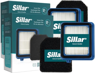 Sillar Stofzuigerfilters voor Electrolux Well Q6 Q7 Q8 – 2x HEPA Filter en 2x Schuimfilter – Afwasbare Stofzuigerfilters – Vervangt ESKW1 / 900923269 – 4 Stuks