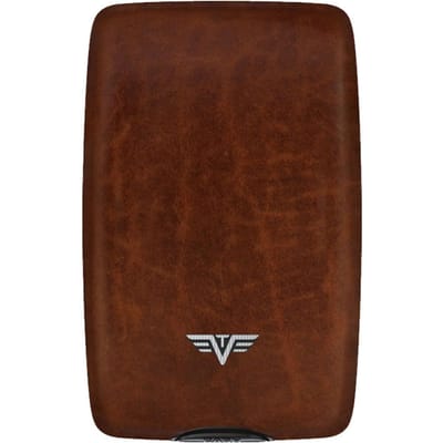 Tru-Virtu Wallet CASH & CARDS Natural Brown