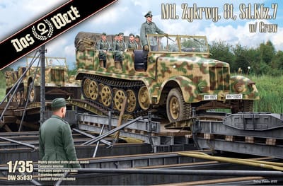 Das Werk Modelbouwpakket Militaire voertuigen - 35037 Mtl. Zgkrwg. 8t, Sd.Kfz. 7 w/Crew Plastic - 1:35 - Modelbouw