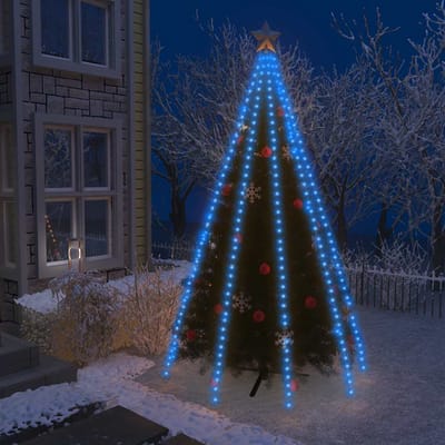 vidaXL Kerstboomverlichting met 400 LED's blauw net 400 cm