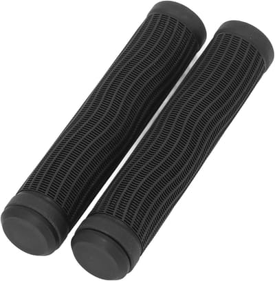 Fiets Handvat Grips - Stuurgrepen Rubber - Comfortabel Fietsen - Ademend en Zweetafvoerend - 2 stuks - Zwart