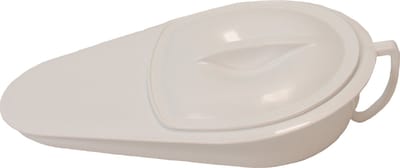 Premis Kunststof Ondersteek Volwassenen – Bedpan met Deksel – Hernia Ondersteek – Hygiënisch & Autoclaaf geschikt – Wit