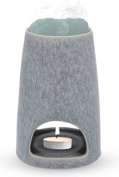 Scentchips® Smooth - Waxbrander - Geurbrander - Oliebrander - Wax Melts Brander - Aromabrander - Ook Geschikt Voor Essentiële Oliën - Geurolie - Waxmelts - Grijze Wassing