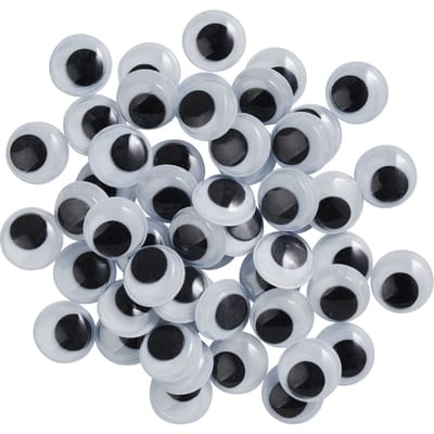 VBS Wiebeloogjes om op te plakken "Rond", 12 mm, 50 stuks