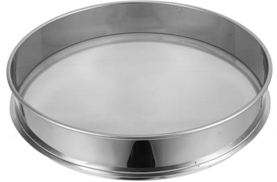 carmdering - Fijne Zeef - Bloemzeef - 100 Mesh Zeef - 30 cm, roestvrij staal 304, food-grade - Zeef gelijkmatig zonder klontjes - Ergonomisch, vaatwasmachinebestendig - Perfect voor bloem, suiker en cacao - Voor thuis en bakkerij