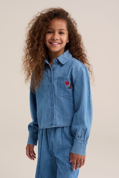 WE Fashion Meisjes blouse met embroidery