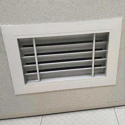 Aluminium Ventilatie Rooster - Luchtregister Afdekking - Luchtcirculatie Verbeteren - Dubbelzijdig Installeerbaar - 43 x 38 cm - Aluminium