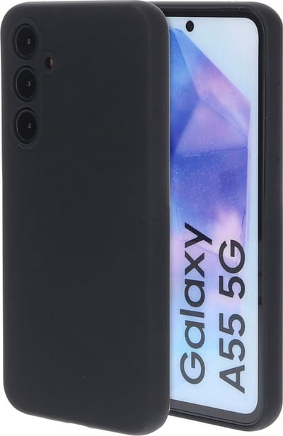 Mobiparts hoesje geschikt voor de Samsung Galaxy A55 - Siliconen - Zwart