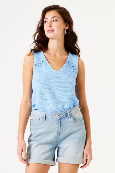 Gehaakte Mouwloze Top Dama Garcia F50022