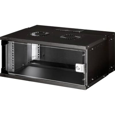 Digitus DN-49201 19inch-wandkast (b x h x d) 540 x 240 x 400 mm 4 HE Zwart, Zwart (RAL 9005)