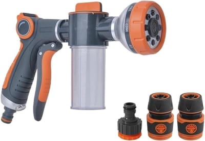 Schuimlans - Hogedruksproeier - Auto Reinigen - Acht Spraypatronen - One Size - Zwart