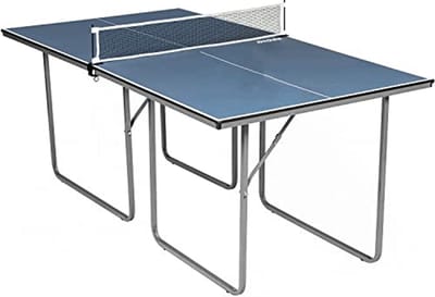 Mini tafeltennistafel - Indoor tafeltennis - Thuis sporten - Inclusief netset - 182x97 cm - Grijs