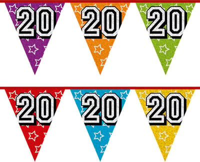 Boland - Holografische vlaggenlijn '20' - Regenboog - Regenboog