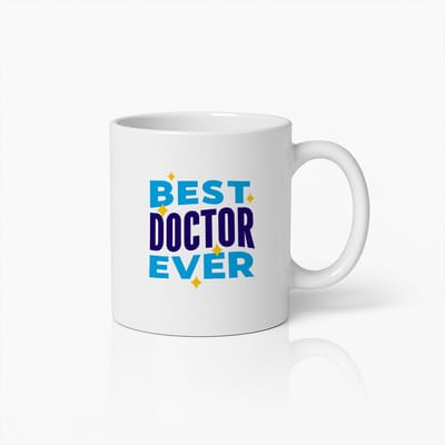 Best Doctor Ever Mok 330ml – Bedank Koffiebeker voor Medische Professionals – Perfect Cadeau voor Artsen, Verpleegkundigen & Zorghelden