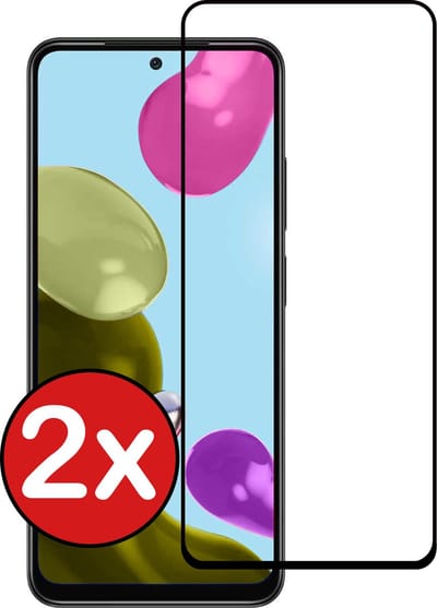 Screenprotector - 2 Stuks - Geschikt voor Xiaomi Redmi Note 11 - Full Cover - Beschermglas - Gehard Glas - Tempered Glass - Screen Protector