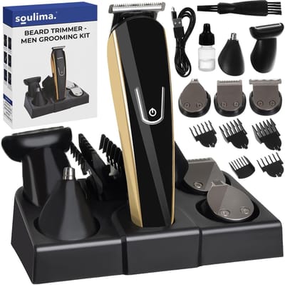 Haartrimmer Set - Scheerapparaat Baardtrimmer - Persoonlijke Verzorging - Snoerloos en Oplaadbaar - 60 Min Gebruik - Zwart