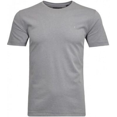 Ragman T-Shirt Softknit Round Neck Silver / male