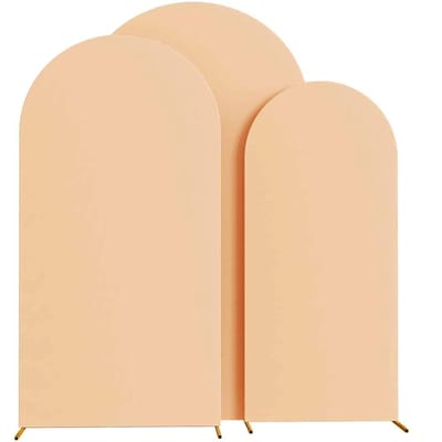 1 stuk boogstandaardhoes voor bruiloftsbloemendeurdecoratie, polyester elastische set, achtergrondhoes, prop, gebruikt voor banketten (Zonder plank) 120x220cm(7.2Ft)