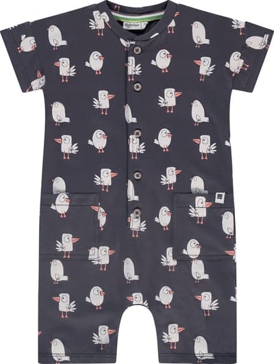 Babyface baby boys playsuit Jongens Boxpak - dark grey - Maat 74