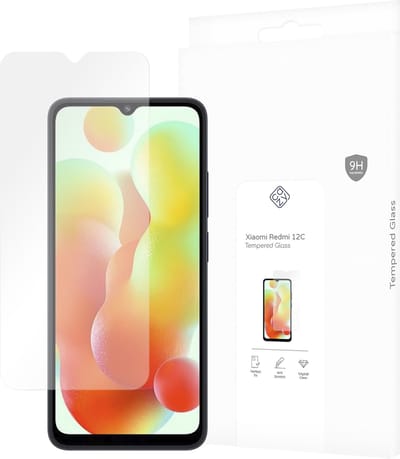 Cazy screenprotector geschikt voor Xiaomi Redmi 12C - Screenprotector Gehard Glas