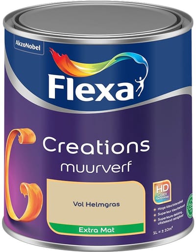 Flexa - Creations Muurverf Extra Mat - Vol Helmgras - Mengverf - 1 L
