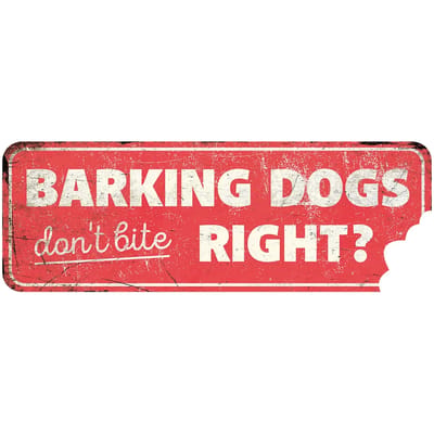 D&d Home - Waakbord - Hond - Waarschuwingsbord General 3 De 40x13x0,3cm Rood - 1st