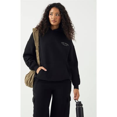 Dames DSGN Studio Sport Training Club Oversized Hoodie | Zwart | Maat: XS