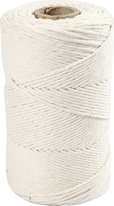 Macramé Koord, L: 198 M, d 2 mm, off-white, 330 gr/ 1 rol
