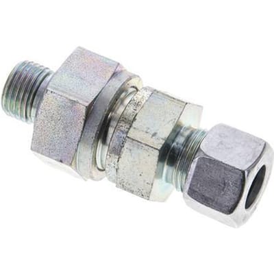 12L (M18x1.5) & M16x1.5 Regeling-In Elektrolytisch verzinkt Stalen Terugslagklep Snijring Buitendraad 1-250 bar ISO 8434-1