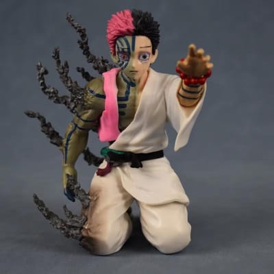 13cm Op Voorraad Demon Slayer Akaza Hakuji Anime Figuur Model Pop Actiefiguur PVC Decoratie Randapparaat Desktop Ornament Speelgoed With box black