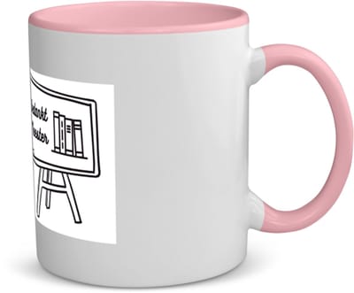 Akyol - bedankt meester koffiemok - theemok - roze - Meester - meester - leraar - 350 ML inhoud