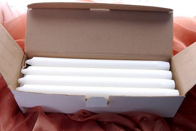 Stearine Kaarsen Groot Formaat 38 cm - Set van 12 Stuks