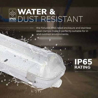 HOFTRONIC - Dubbel LED TL armatuur 120cm - IP65 waterdicht - T8 G13 fitting - Koppelbaar - Geschikt voor 120 cm T8 LED Buizen