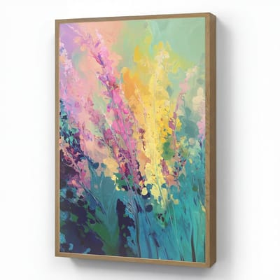 Wandlamp 70x100 cm - Oplaadbaar - Dromerige - Langgerekte bloemen - Wandlampen binnen woonkamer - Slaapkamer lamp - Decoratieve nachtlamp - Vloerlamp draadloos