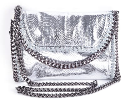 Giuliano kunstlederen schoudertas Nyelle - Zilver - Dames - Metallic