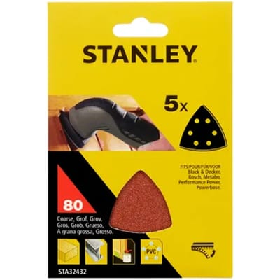 Stanley Schuurpad Quick Fit - K80 - Bruin - 5 Stuks