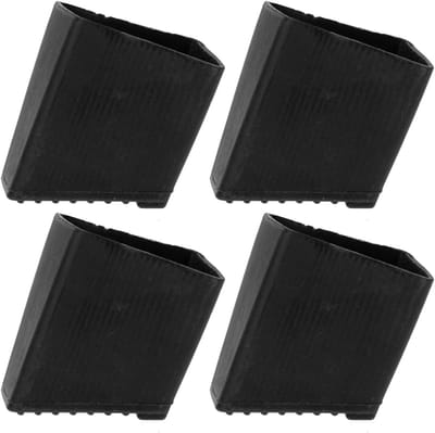 Set van 4 antislip rubberen ladderbeschermers voor trapladder, vervangaccessoires voor thuisgebruik, trillingsreductie en stabiliteit