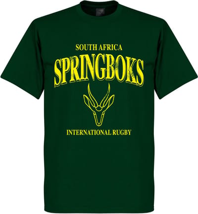 Zuid-Afrika Springboks Rugby T-Shirt - Donkergroen - S