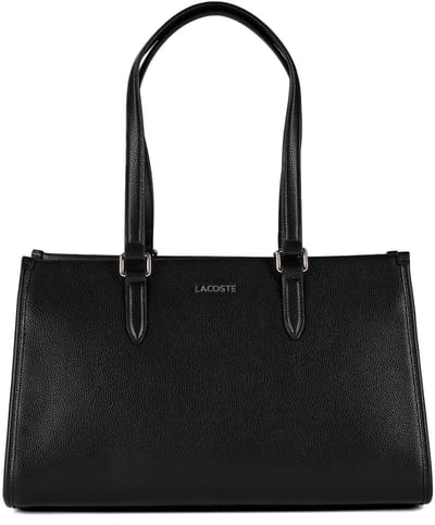 LACOSTE handtas schoudertas Shopping Bag Noir zwart