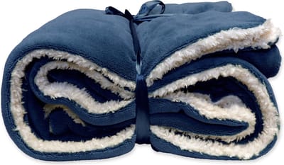 Unique Living Lars - Fleece Plaid - 150x200 cm - Dark Blue