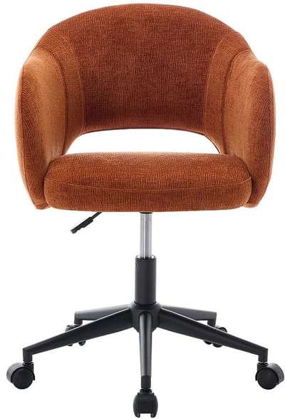 Vente-unique Bureaustoel - Stof met textuur - Terracotta - ACACILIO