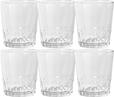 Shotglazen/shotjes - transparant - glas - 110 ml - 6 cm - 6x Stuks - borrelglazen - vaatwasser bestendig