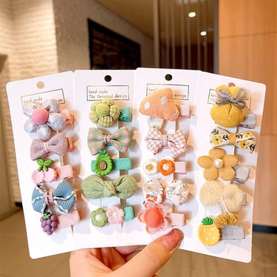 Haarclips voor meisjes, kinderen, haaraccessoires, haarclips, haarclips, kinderhaarspeld, kleurrijk, meisjes, haarspelden, kleine spelden, set, haarstrikken (B)
