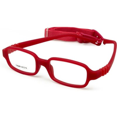 Flexibele Buigbare Babybril 42mm Eendelig Montuur Zonder Schroef met Koord voor Peuter Jongen Meisje red