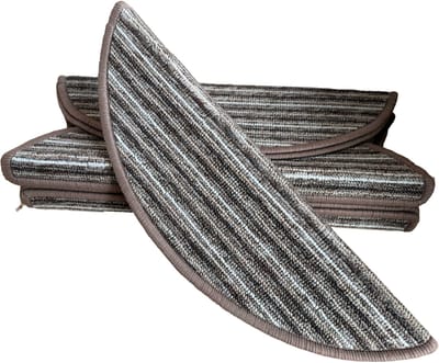 Halve Maantjes voor Trap - Bruin Multi - 15 Stuks - 56x17cm - Trapmatten - Trapmatten set