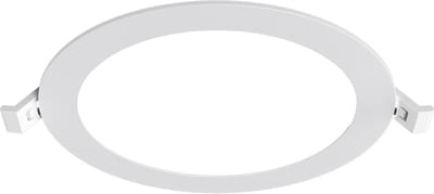 LED Downlight Inbouwspot Dimbaar - Brinton Thin - 12W 1120lm 120° Bundelhoek - Helder/Koud Wit 6500K - IP40 - Rond - Wit - Ø170mm Buitenmaat - Ø150mm Zaagmaat